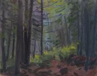 Gerald Faulder "Dark" 2014 oil on birch panel 16 x 20"