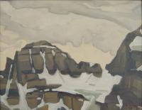 Mitchell Fenton "Terrapin Mountain and Glacier" 2016 oil on panel 8 x 10"