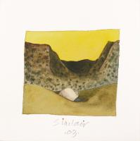 Robert Sinclair, Early Sit, watercolour, 6 x 6"