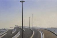 Matthew Tarini "Freeway" oil on linen 12 x 20"