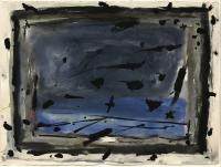 Otto Rogers "Landscape as an Imaginary Landscape" 1977 acrylic on paper 22 x 30"