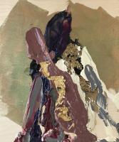 Richard Tosczak "Spirits (#14)" 2020 to 2022 acrylic on birch panel 20 x 16 inches *NEW*