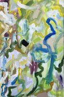 Richard Tosczak and Angela Renzi "Aristeo si innamora perdutamente di Euridice / Aristeo falls madly in love with Eurydice" 2023, acrylic on canvas, 59 x 39.375 inches "NEW"